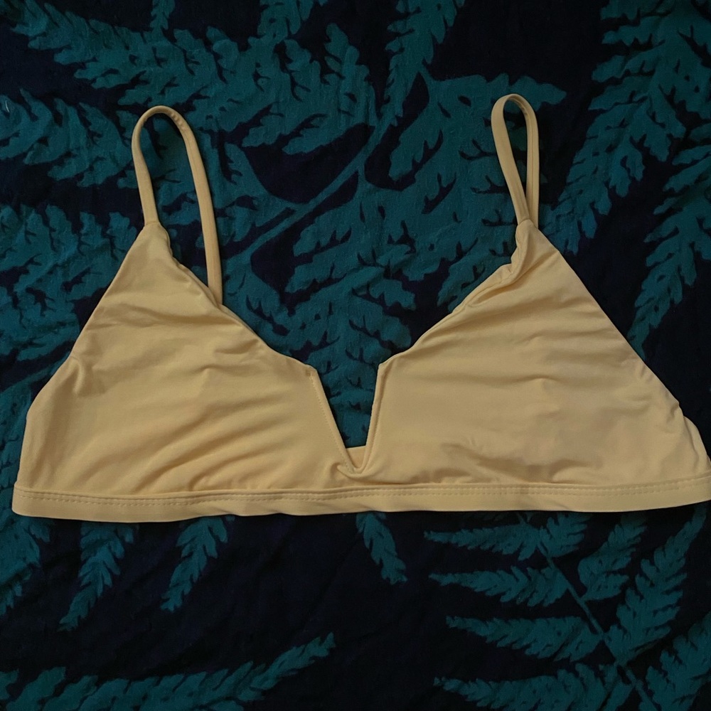 Yellow san lorenzo bikini top